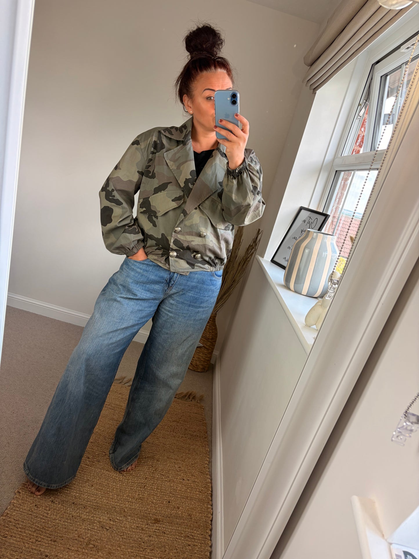 Camo Military Jacket - Dark Green
