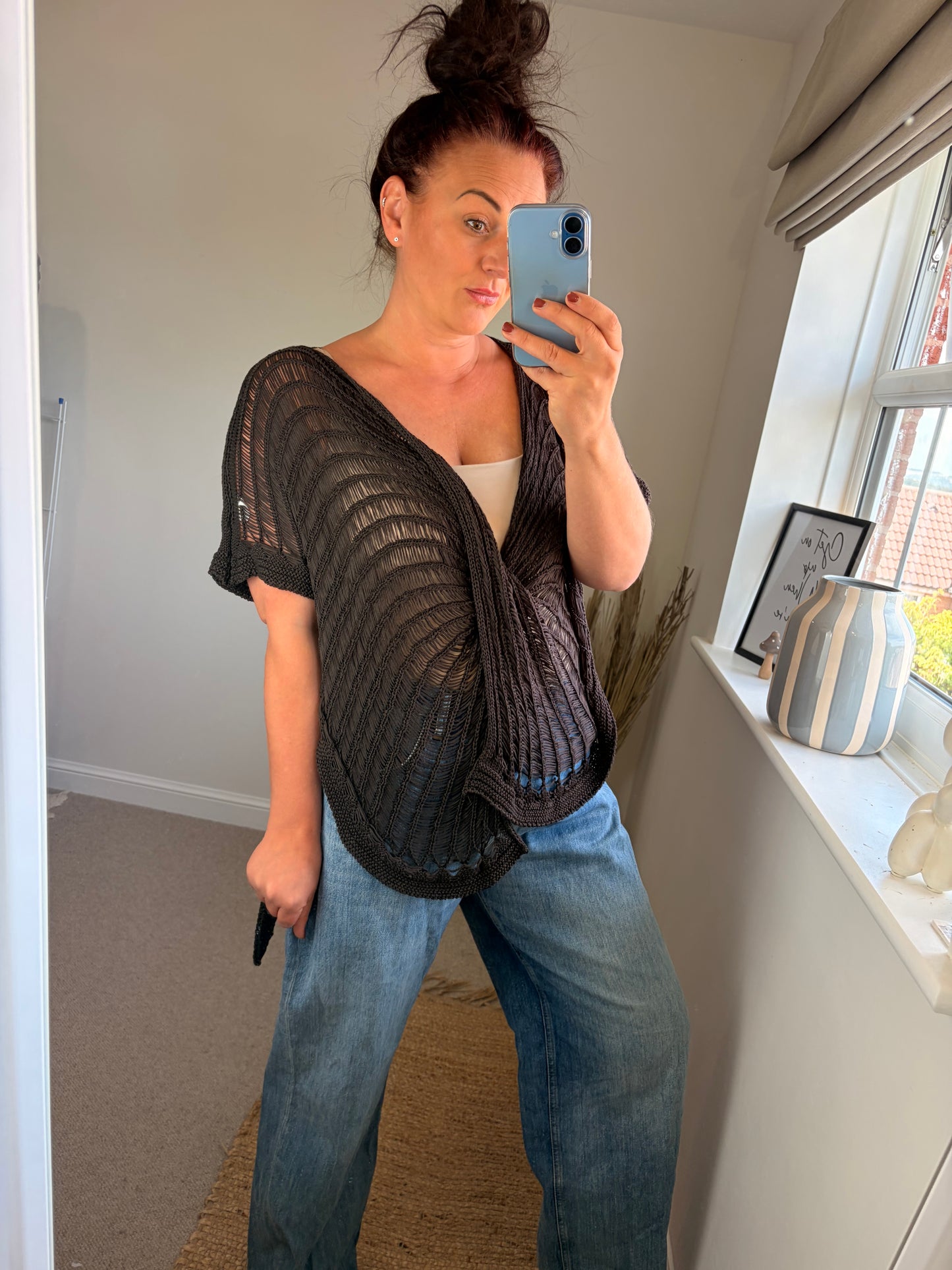 Twist Crochet Top - Chocolate