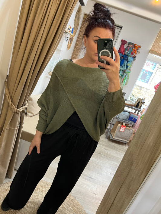Wrap Knit - Khaki