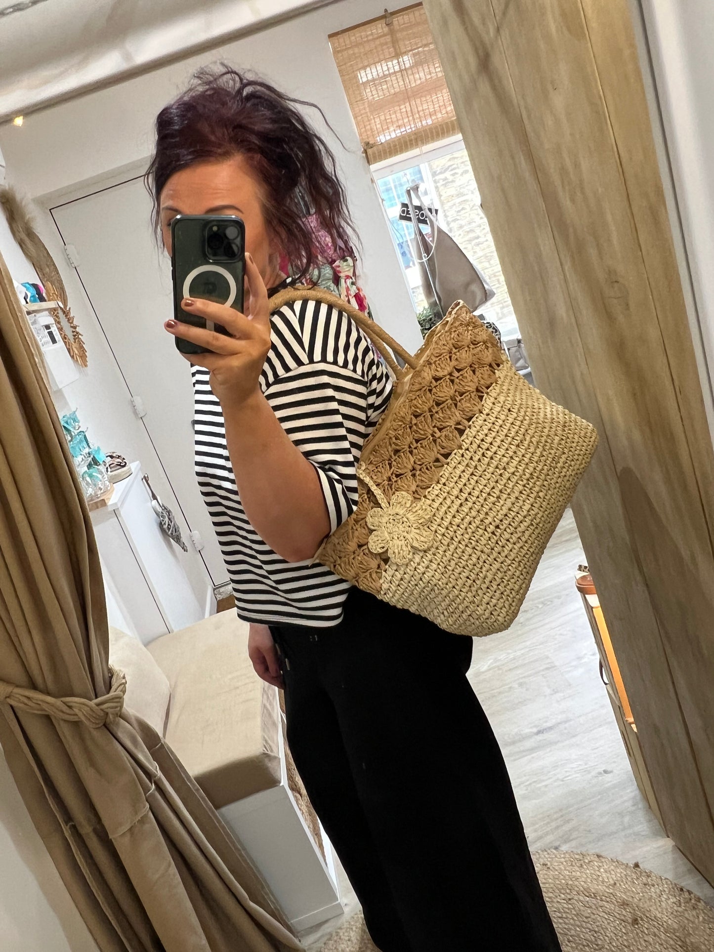Straw Beach Bag