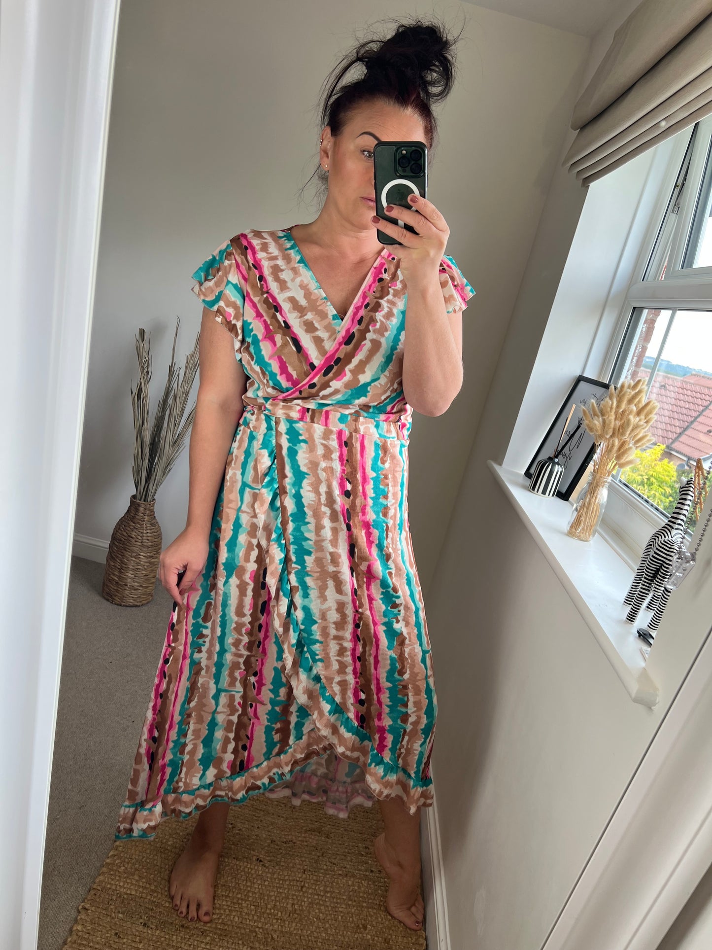 Wrap Dress - Aqua