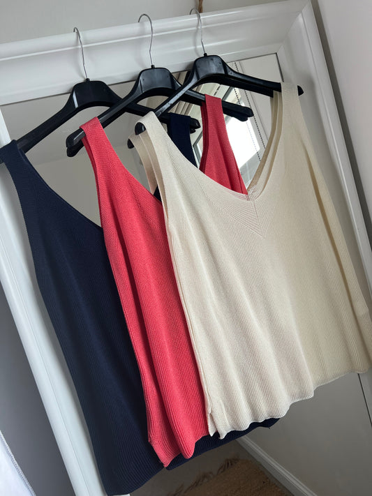 Fine Knit Vest Top