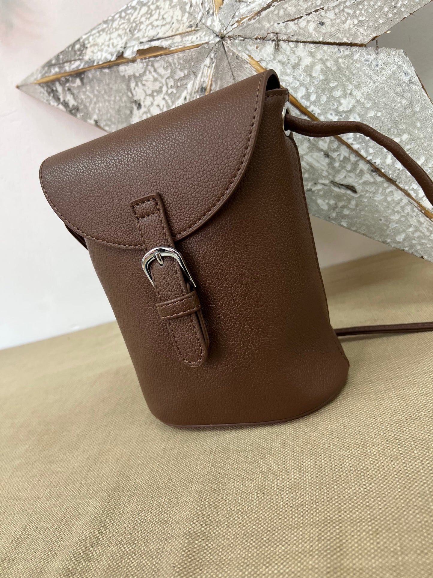 Bucket Crossbody Bag - Chocolate