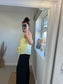 Linen Tie Top - Lemon