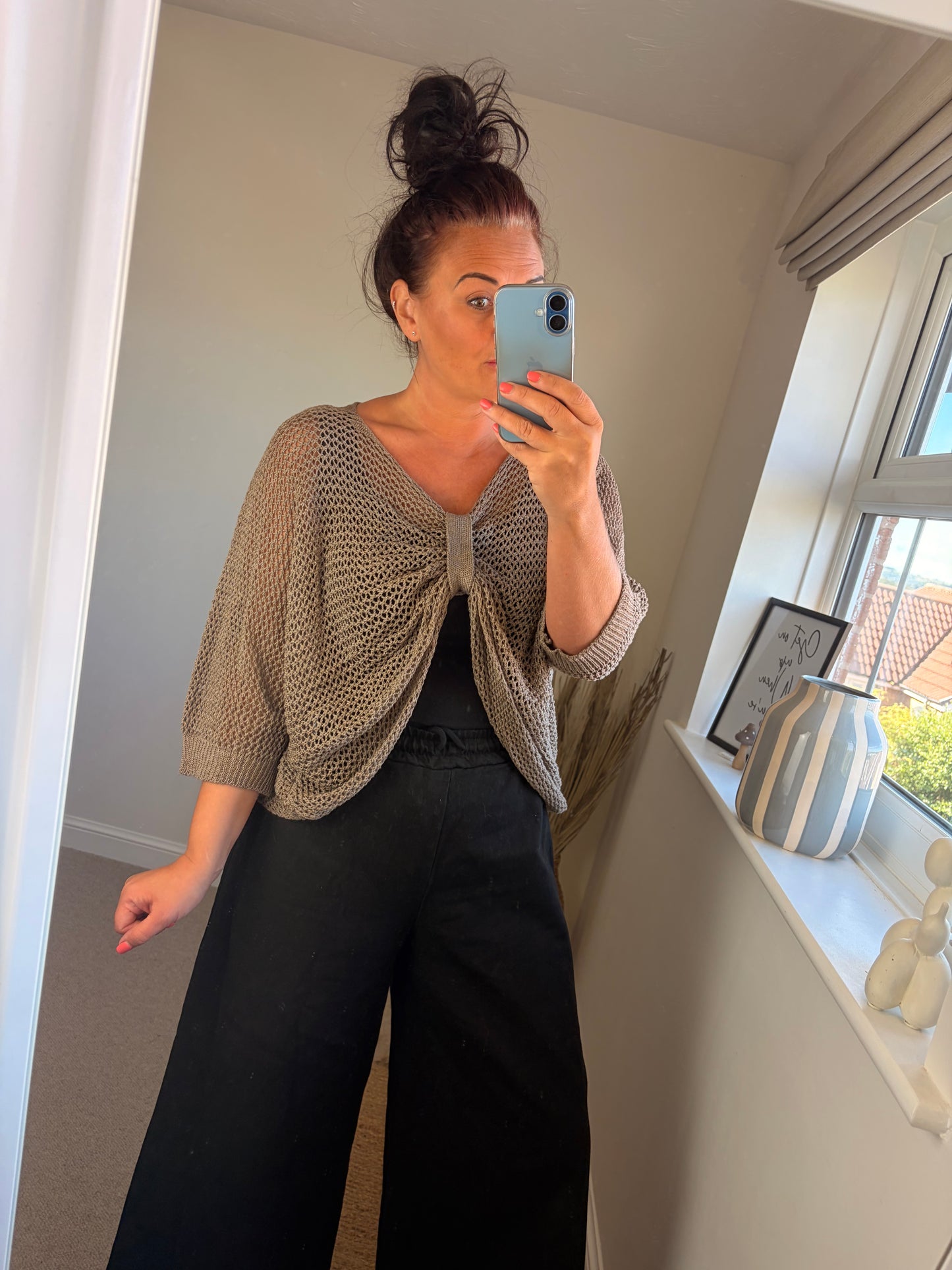 3-way Crochet Top - Mocha