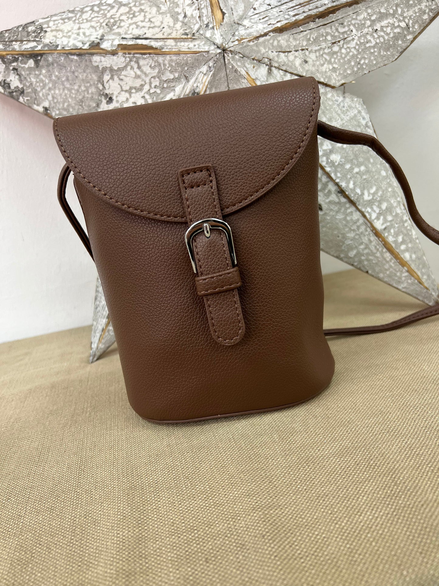 Bucket Crossbody Bag - Chocolate