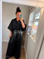 Puff Sleeve Shirt - Black