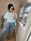 Fine Knit Top - Mint