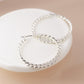 Peace of Mind - Silver Plated Twisted Hoop Earring
