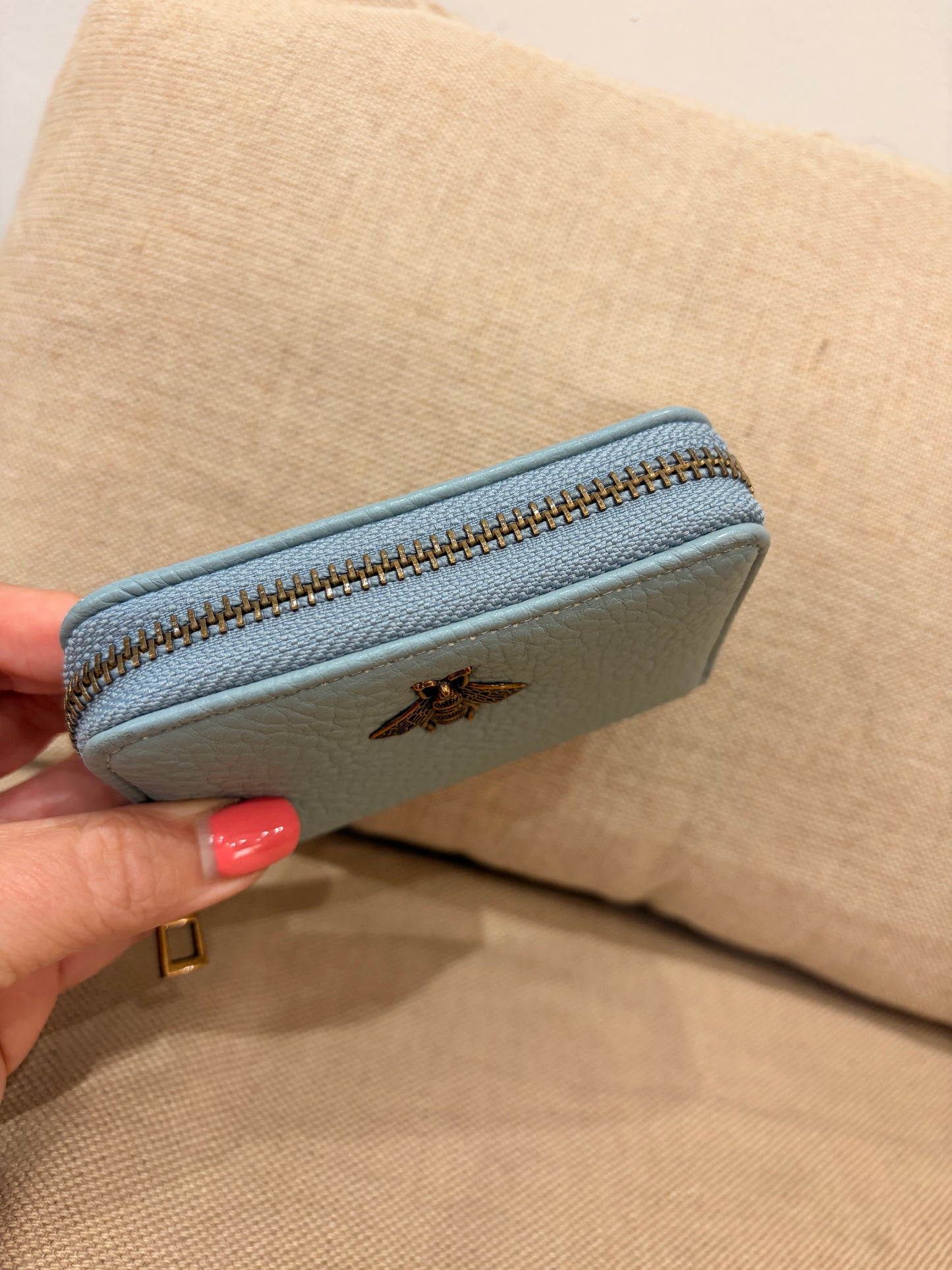 Bee Cardholder - Blue