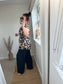 Shirred Waist Top - Black