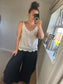 Crochet Cami Top - Beige