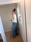 V Neck Jumper - Cream