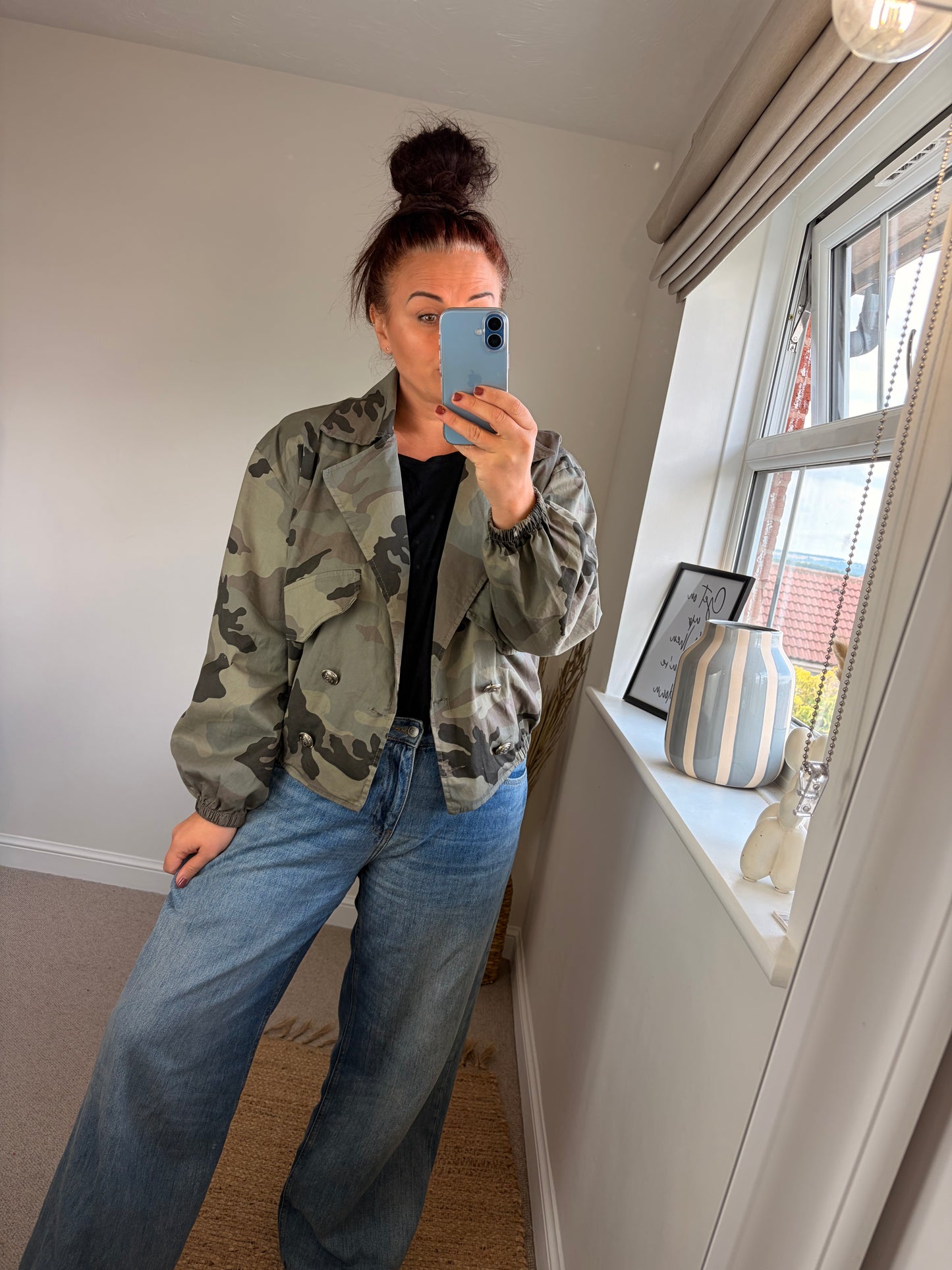 Camo Military Jacket - Dark Green