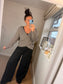Chunky Knit Wrap Jumper - Mocha