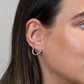 Peace of Mind - Silver Plated Knot Earrings