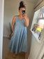 Denim Leopard Dress