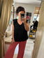 Tie Back Top - Black