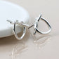 Peace of Mind - Silver Plated Knot Earrings