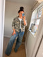 Camo Shirt Jacket - Stone