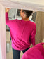 Crisscross Jumper - Cerise