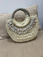 Straw Shell Bag - Cream