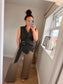 Asymmetrical Waistcoat - Black