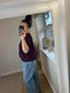 Boxy Jumper - Plum