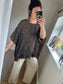 Cotton Kaftan Top - Chocolate