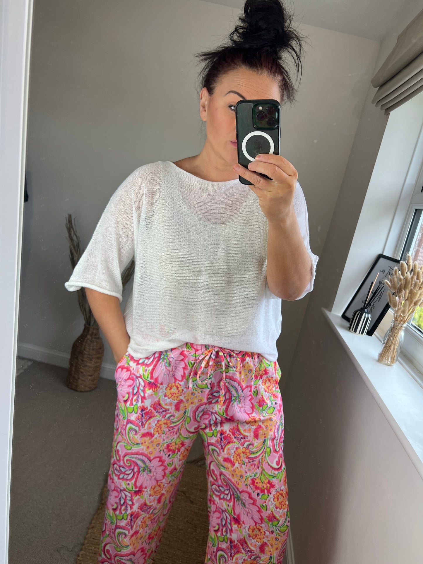 Fine Knit Top - White