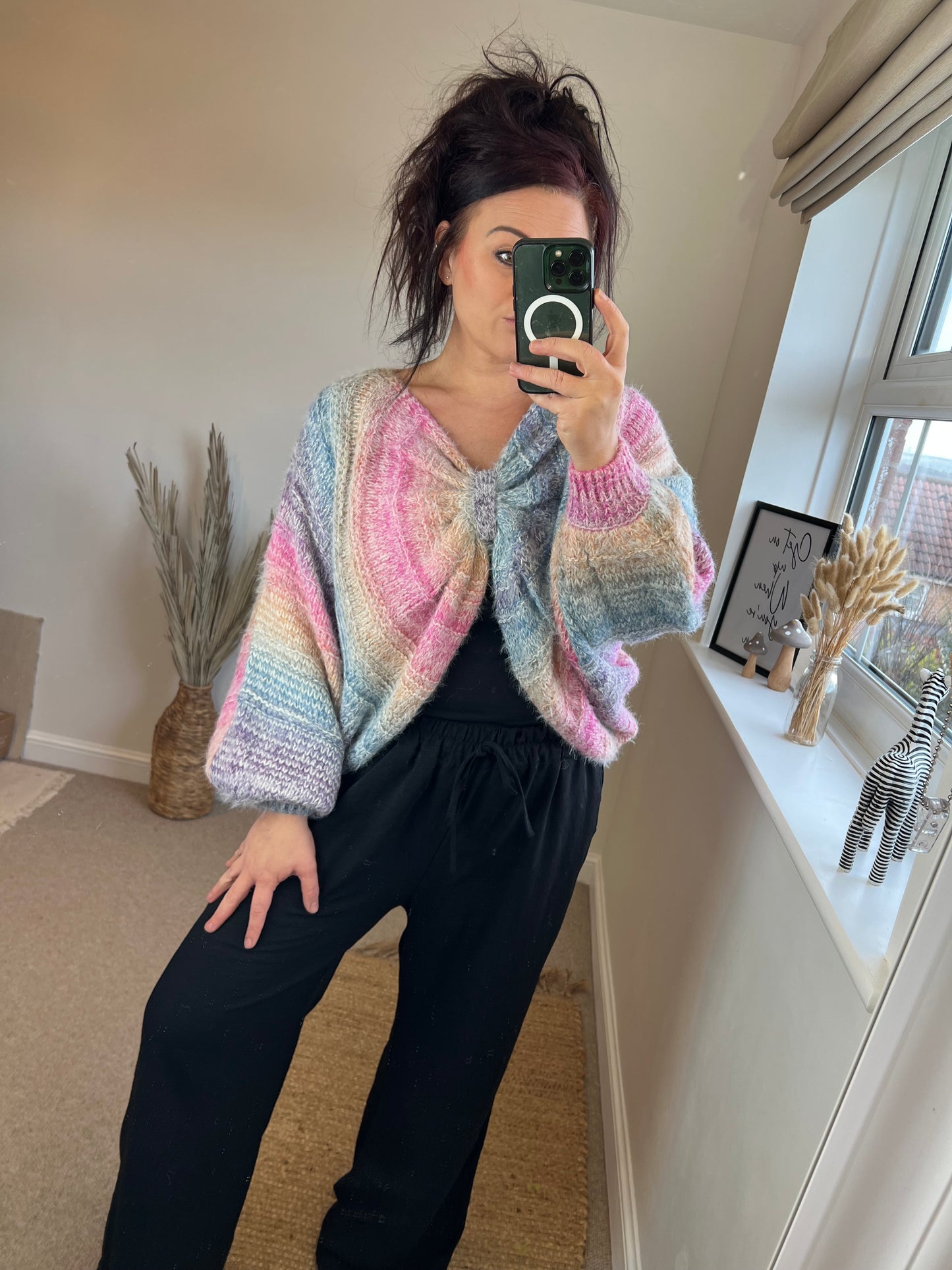 Hand Knit Chunky Shrug Cardigan