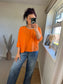 Plain Cotton Top - Orange