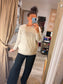 Crisscross Jumper - Cream