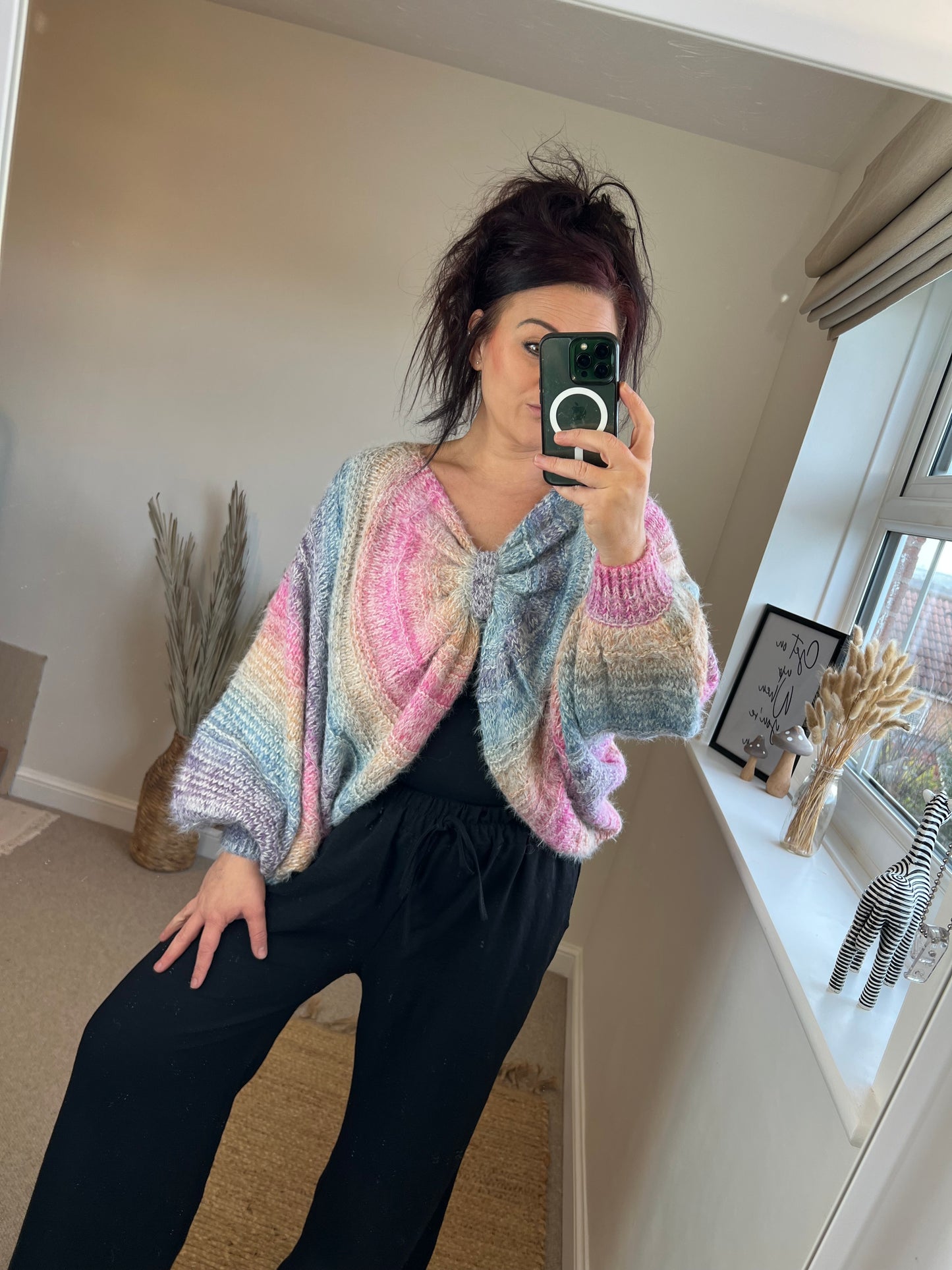 Hand Knit Chunky Shrug Cardigan
