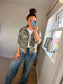 Camo Shirt Jacket - Stone