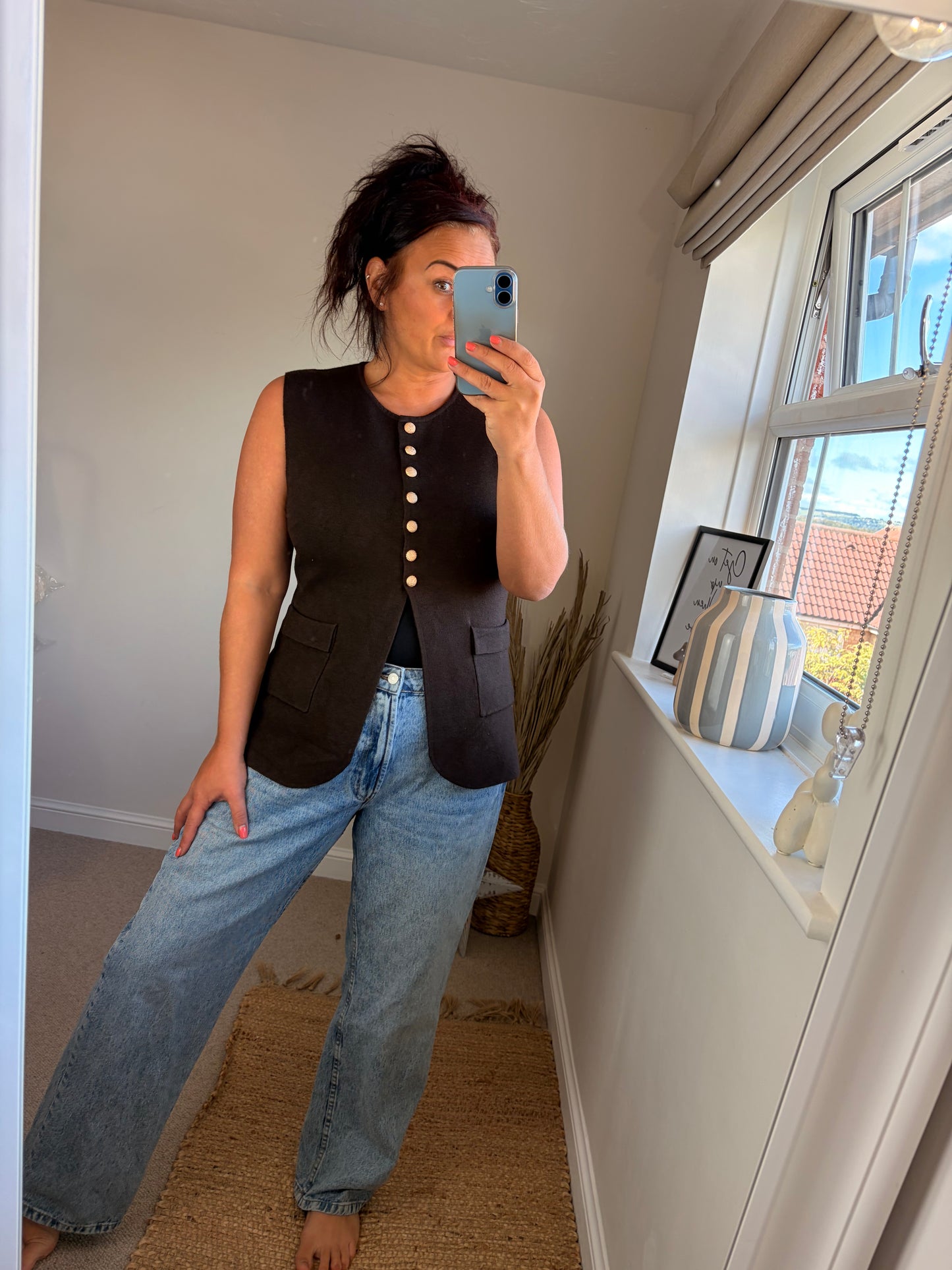 Premium Knit Waistcoat - Chocolate