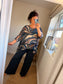 Marble Floaty Top - Blue