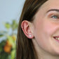 Peace of Mind - Sterling Silver Daisy Stud Earrings