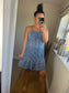 Stripe Sundress - Cobalt