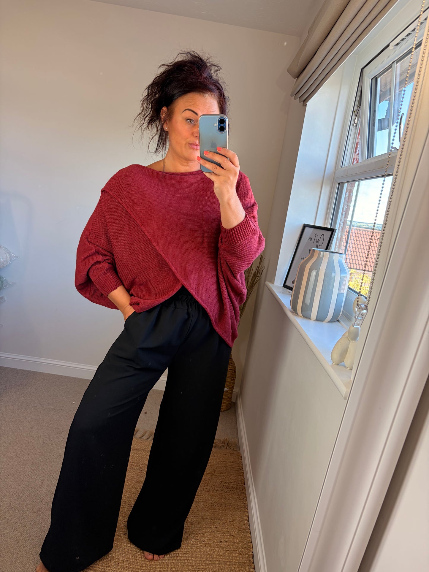 Wrap Knit - Raspberry