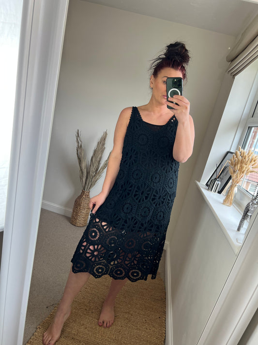 Crochet Dress - Black