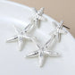 Peace of Mind - Silver Plated Starfish Drop Earrings