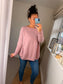 Button Side Jumper - Blush