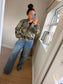 Camo Military Jacket - Dark Green