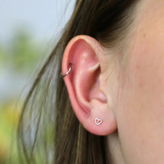 Peace of Mind - Sterling Silver Tiny Hearts