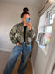 Camo Military Jacket - Dark Green