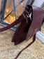 Satchel Crossbody Bag - Wine