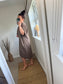 Twist Front Dress - Mocha