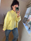 Oversized Zip Top/Jacket - Lemon