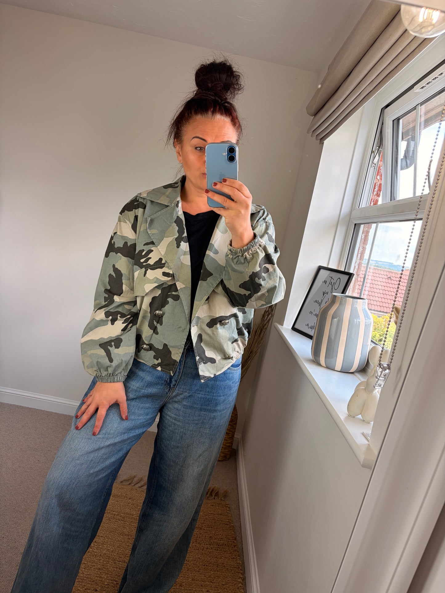 Camo Military Jacket - Light Green